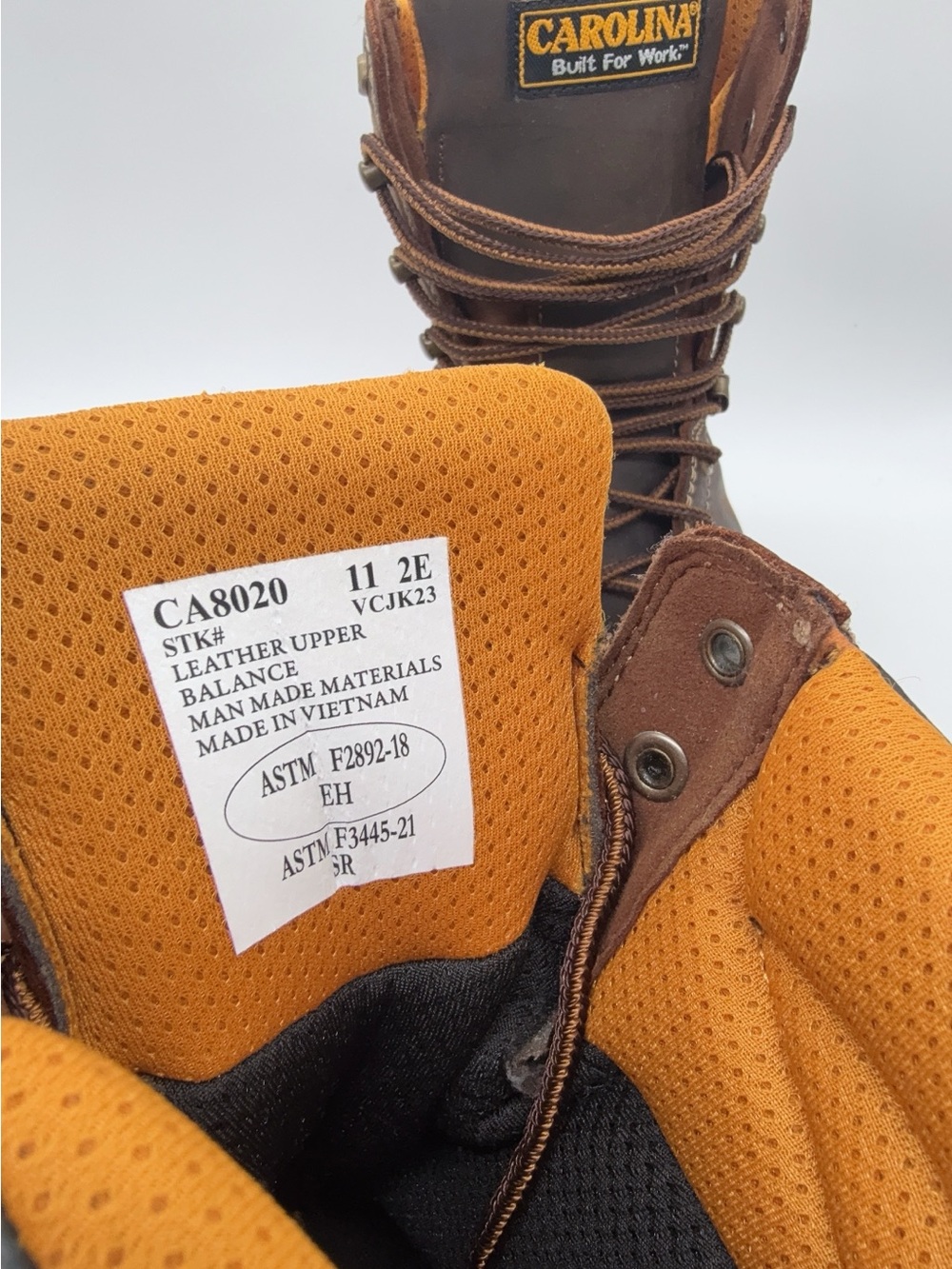 Carolina Waterproof Broad Soft Toe Work Boots Mens Size 11 2E new leather upper - Picture 7 of 7